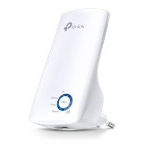 TP-Link TL-WA850RE N300 Wireless Range Extender, Broadband/Wi-Fi Extender, Wi-Fi Booster/Hotspot with 1 Ethernet Port, Plug and Play, Built-in Access Point Mode