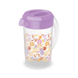 Milton H2O 3000 Water Jug Plastic with Lid for Ice Tea, Water, Juices, Milk Storage Container for Fridge, Water jugs for Dining Table, 2.76 litres, BPA Free, Purple