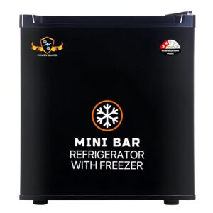 Power Guard 47L 2 Star Mini Refrigerator with Freezer, Direct Cool Technology, Single Door Design, Compact Size – Ideal for Home, Office, and Dorm Rooms (Black Steel, PG-DC-50)