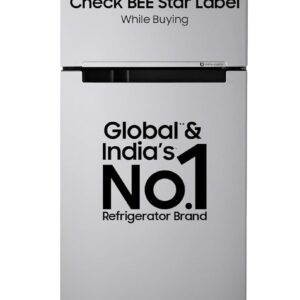 Samsung 236 L, 2 Star, Digital Inverter, Frost Free Double Door Refrigerator (RT28C3032GS/HL, Gray Silver)
