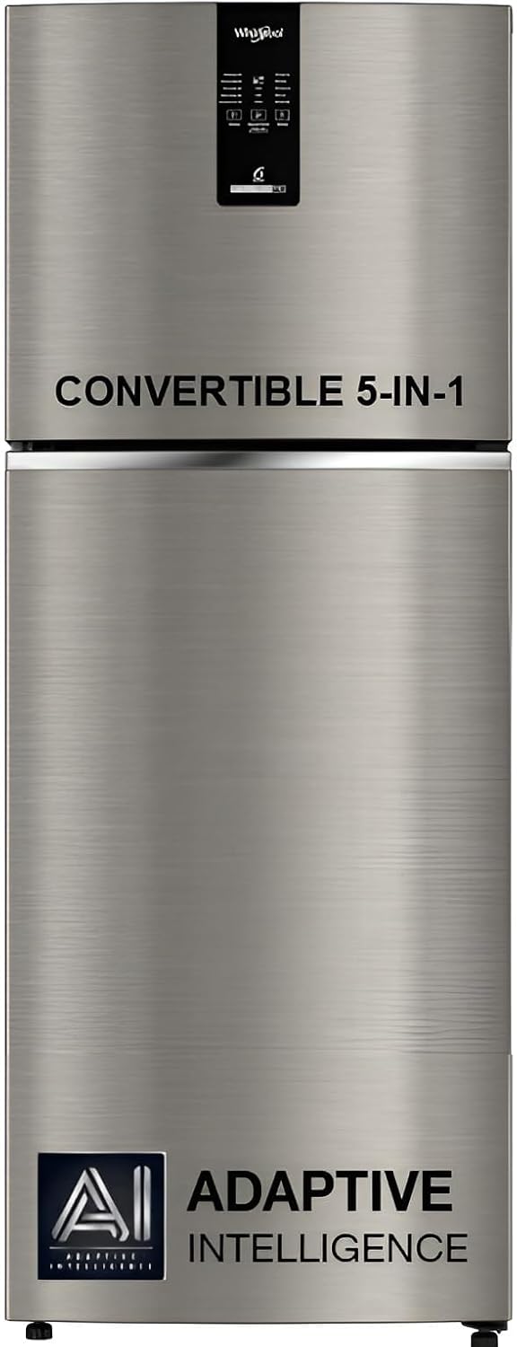 Whirlpool 308 L 3 Star Convertible Frost Free inverter Double Door Refrigerator (IF INV 355 TITAN STEEL(3S) CONV-TL) Whirlpool 308 L 3 Star Convertible Frost Free inverter Double Door Refrigerator (IF INV 355 TITAN STEEL(3S) CONV-TL)