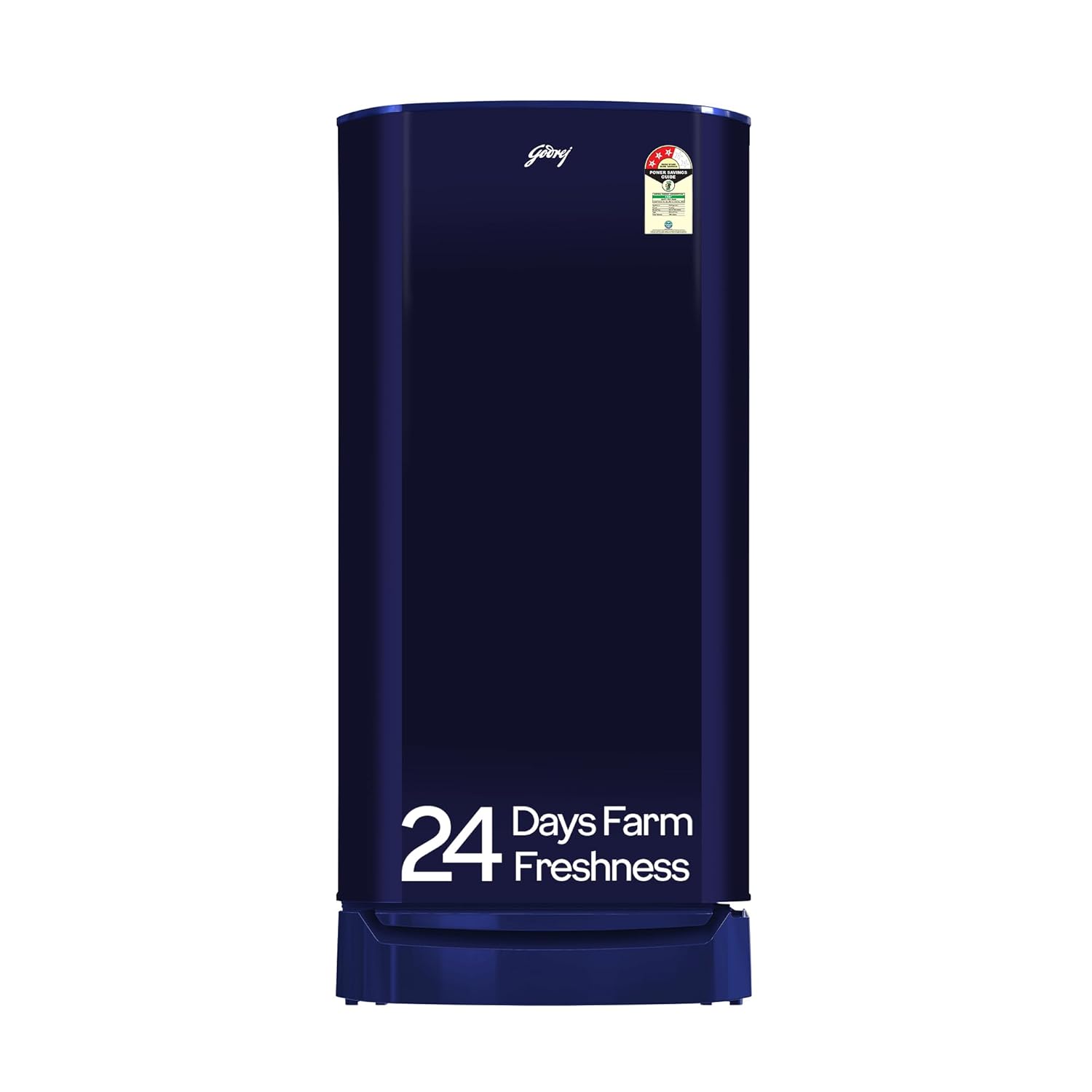 Godrej 183 L 3 Star | Farm Fresh Crisper Technology | Turbo Cooling Technology | Wide Shelf | Jumbo Vegetable Tray | Wired Shelves Direct Cool Single Door Refrigerator (RD R190C WRF NY BL, Navy Blue) Godrej 183 L 3 Star | Farm Fresh Crisper Technology | Turbo Cooling Technology | Wide Shelf | Jumbo Vegetable Tray | Wired Shelves Direct Cool Single Door Refrigerator (RD R190C WRF NY BL, Navy Blue)