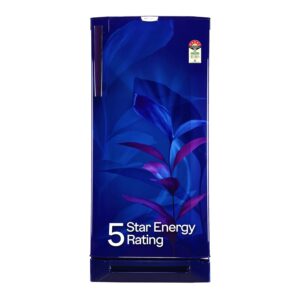 Godrej 234 L 5 Star | Hygiene+ Inverter Technology | Jumbo Vegetable Tray | Base Drawer| Toughened Glass Shelves | Inverter | Direct Cool Single Door Refrigerator (RD 240E TDI MN BL, Marine Blue)