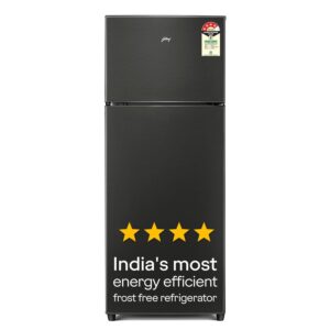 Godrej 244 L 4 Star | AI Powered | Convertible Freezer 6-In-1 | 95%+ Food Surface Disinfection | Inverter Frost Free Double Door Refrigerator (2025 Model, RT EONVALOR 280D RCIF FS ST, Fossil Steel)