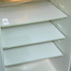 Kuber Industries PVC 6 Piece Refrigerator Drawer Mat Set – White (KI0062694), Polyvinyl Chloride