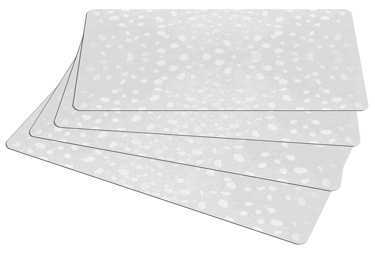 Kuber Industries Polyvinyl Chloride Solid Diamond Texture Fridge Mat Set Of 4|Water Proof Refrigerator Drawer Mat|Reusable & Washable|Multipurpose Mat For Kitchen (Transparent) Kuber Industries Polyvinyl Chloride Solid Diamond Texture Fridge Mat Set Of 4|Water Proof Refrigerator Drawer Mat|Reusable & Washable|Multipurpose Mat For Kitchen (Transparent)