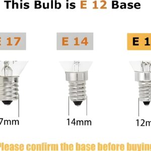 LED E12 Refrigerator Light Bulb, 15 Watts, Compatible with Sewing Machines, Pack of 1