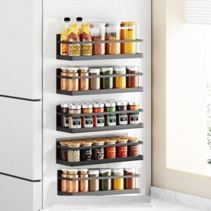 PAXCOO Magnetic stand/organizer Fridge Decoration Items Fridge Side Storage Rack Washing Machine Organizer Storage Shelf Kitchen Accessories Spice Storage Shelf Kitchen Organizer(Pack Of 1)