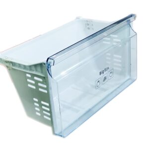 SHRITHU Vegetable Basket For Fridge Compatible With Samsung Double Door Refrigerator Gross Volume 253 Liter Plastic Box Color Transparent Pack Of 1